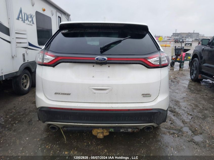 2018 Ford Edge Sel VIN: 2FMPK3J93JBB82389 Lot: 12002928