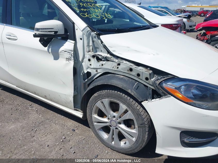 2016 Mercedes-Benz B-Class VIN: WDDMH4GB8GJ384290 Lot: 12002936