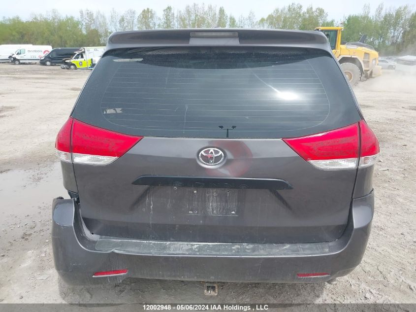 2011 Toyota Sienna VIN: 5TDZK3DC9BS092619 Lot: 12002948