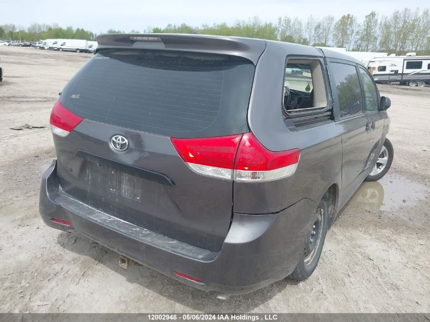 2011 Toyota Sienna VIN: 5TDZK3DC9BS092619 Lot: 12002948