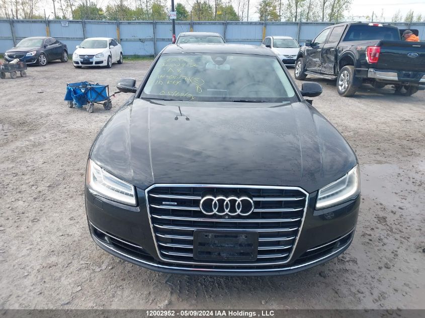 2016 Audi A8 Quattro VIN: WAUJRAFD1GN007561 Lot: 12002952