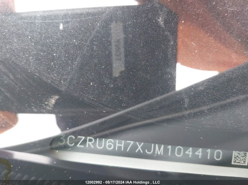 2018 Honda Hr-V VIN: 3CZRU6H7XJM104410 Lot: 12002992