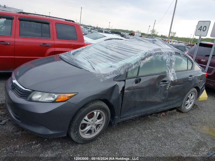 2012 Honda Civic Lx VIN: 2HGFB2F49CH052450 Lot: 12003000