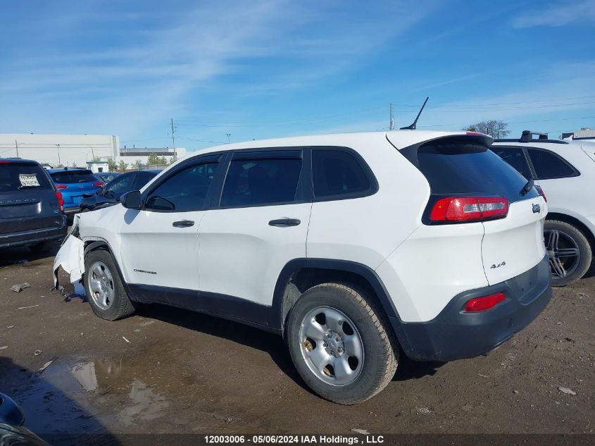 2016 Jeep Cherokee Sport VIN: 1C4PJMAB3GW269846 Lot: 12003006