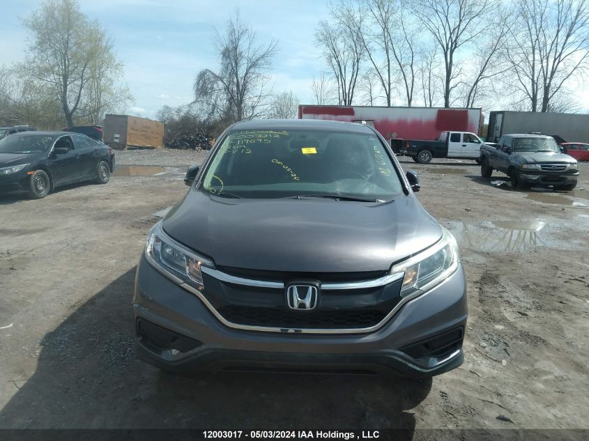 2015 Honda Cr-V Lx VIN: 2HKRM4H30FH119695 Lot: 12003017
