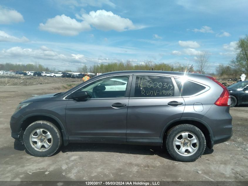 2015 Honda Cr-V Lx VIN: 2HKRM4H30FH119695 Lot: 12003017