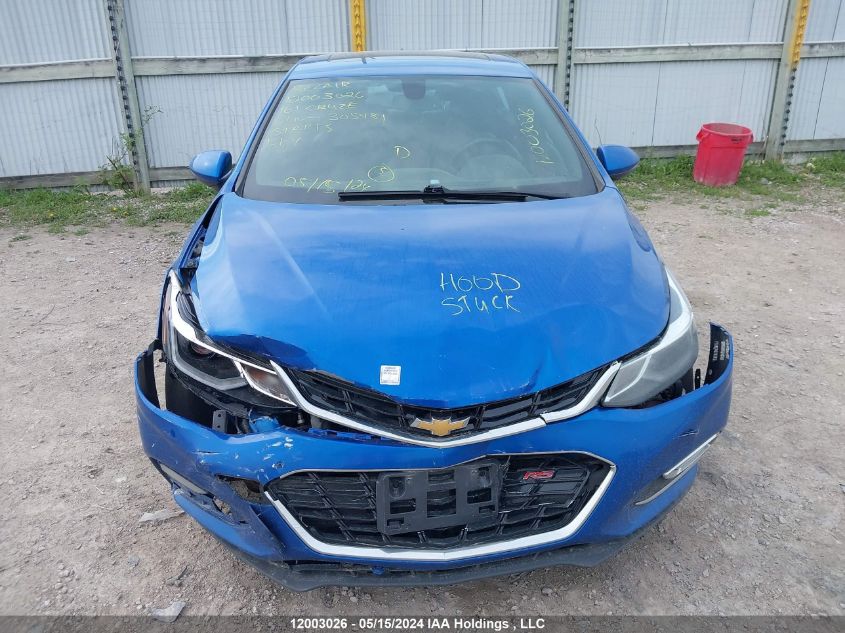 2016 Chevrolet Cruze VIN: 1G1BG5SM4G7305481 Lot: 12003026