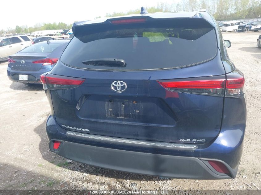 2020 Toyota Highlander Xle VIN: 5TDGZRBH7LS011798 Lot: 12003030