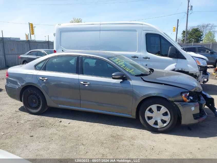 2013 Volkswagen Passat S VIN: 1VWAH7A32DC031007 Lot: 12003033