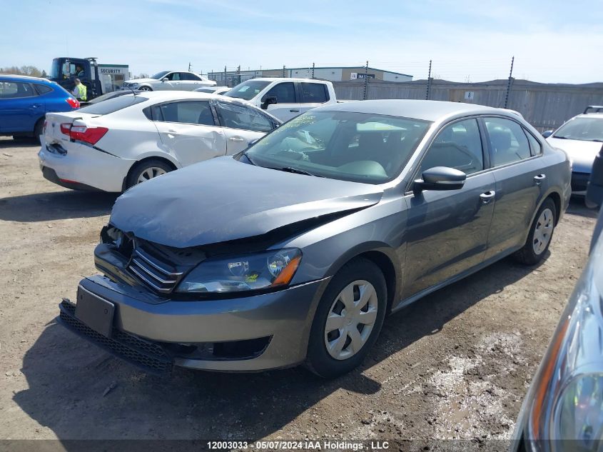 2013 Volkswagen Passat S VIN: 1VWAH7A32DC031007 Lot: 12003033