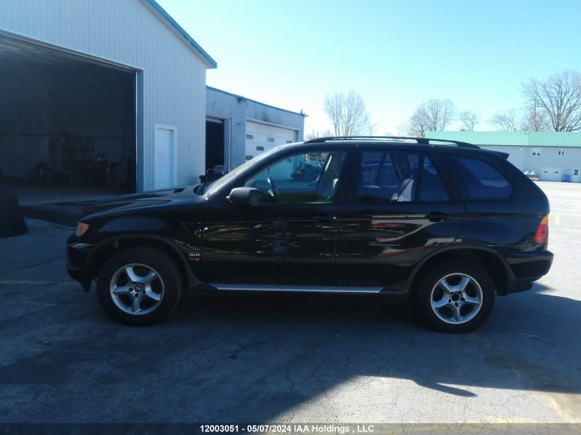 2003 BMW X5 3.0I VIN: 5UXFA535X3LV74375 Lot: 12003051