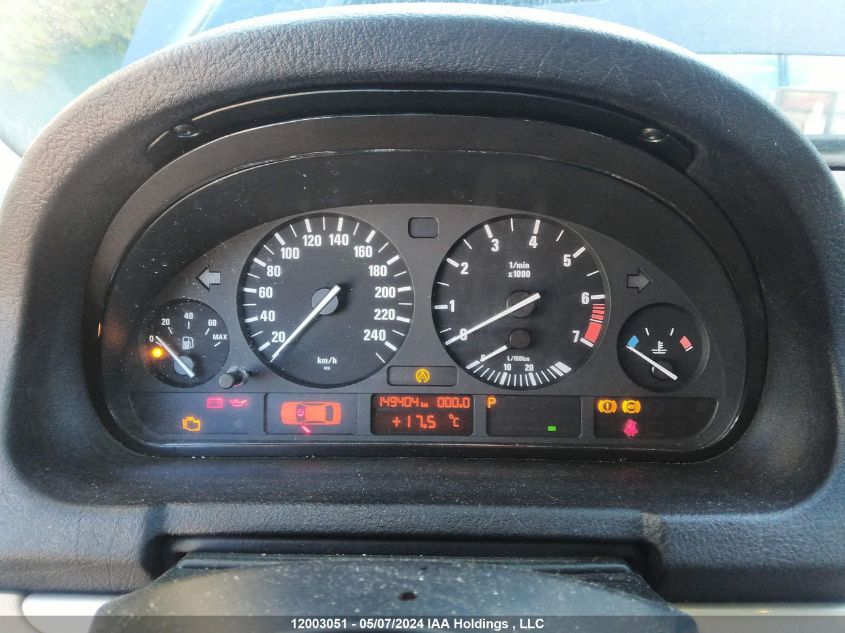 2003 BMW X5 3.0I VIN: 5UXFA535X3LV74375 Lot: 12003051