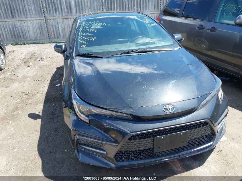 2020 Toyota Corolla Se/Xse VIN: 5YFB4RBE9LP047984 Lot: 12003083