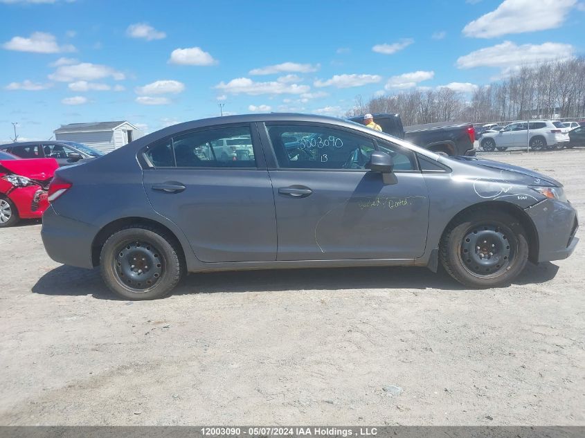 2013 Honda Civic Lx VIN: 2HGFB2F5XDH103769 Lot: 12003090