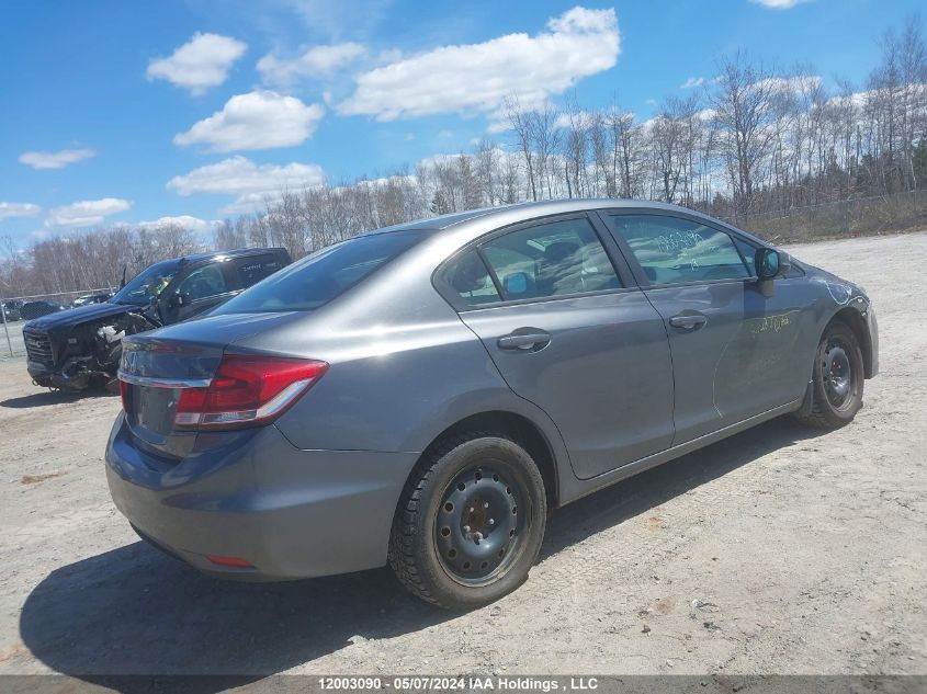 2013 Honda Civic Lx VIN: 2HGFB2F5XDH103769 Lot: 12003090