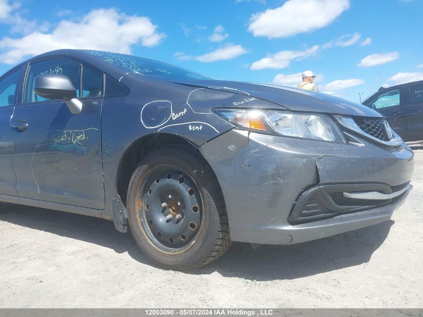 2013 Honda Civic Lx VIN: 2HGFB2F5XDH103769 Lot: 12003090