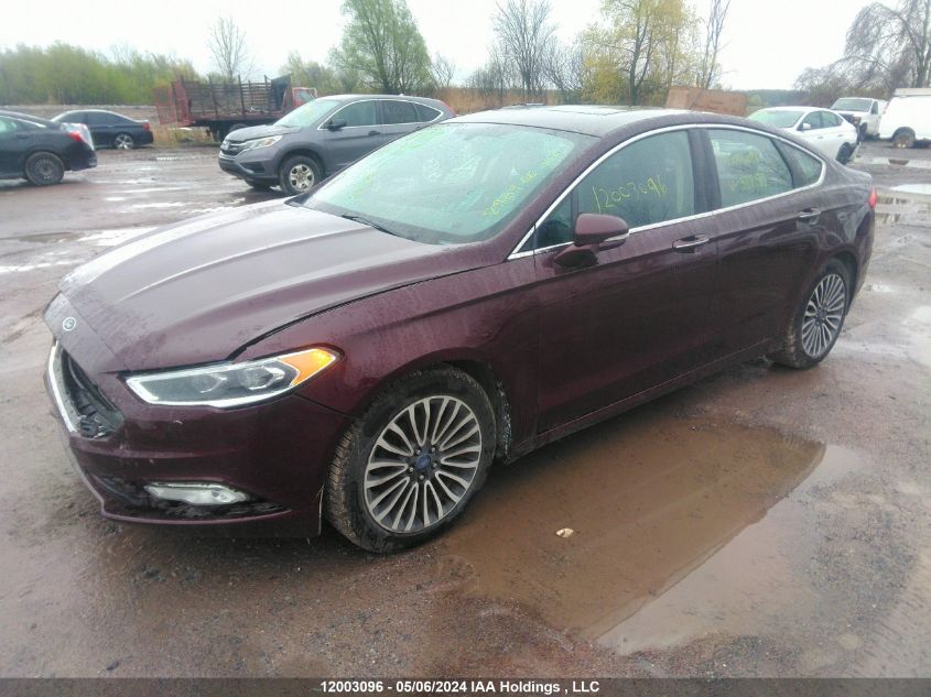 2017 Ford Fusion Se VIN: 3FA6P0T93HR352183 Lot: 12003096