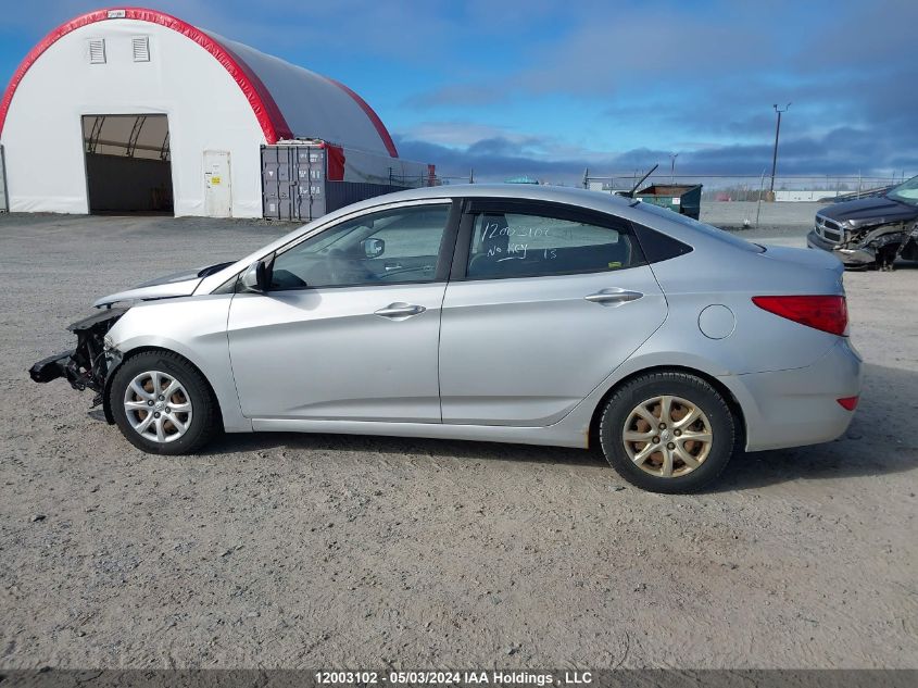 2013 Hyundai Accent Gls/Gs VIN: KMHCT4AE7DU472812 Lot: 12003102