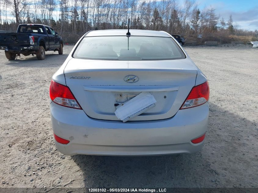 2013 Hyundai Accent Gls/Gs VIN: KMHCT4AE7DU472812 Lot: 12003102