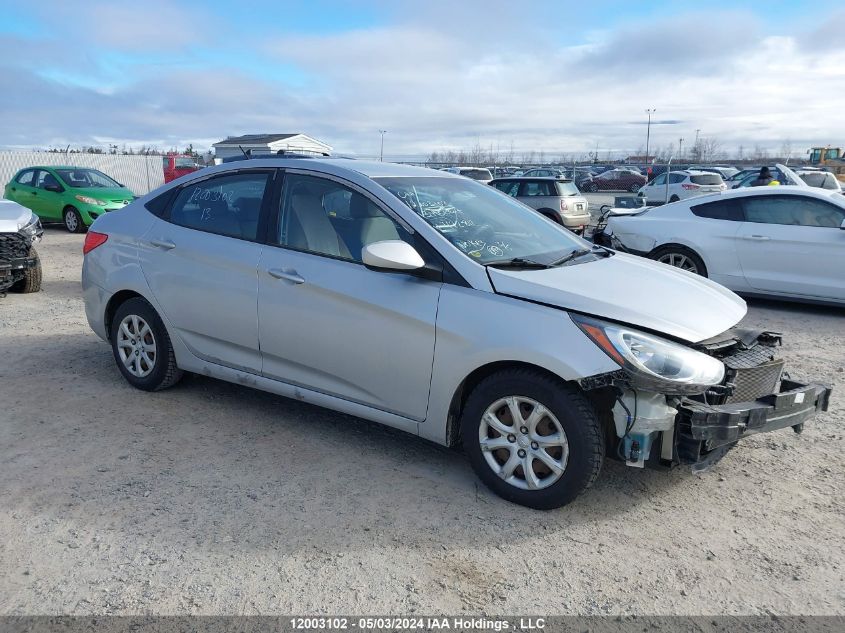 2013 Hyundai Accent Gls/Gs VIN: KMHCT4AE7DU472812 Lot: 12003102