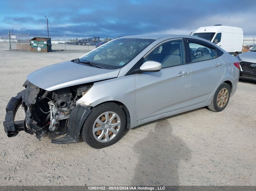 2013 Hyundai Accent Gls/Gs VIN: KMHCT4AE7DU472812 Lot: 12003102