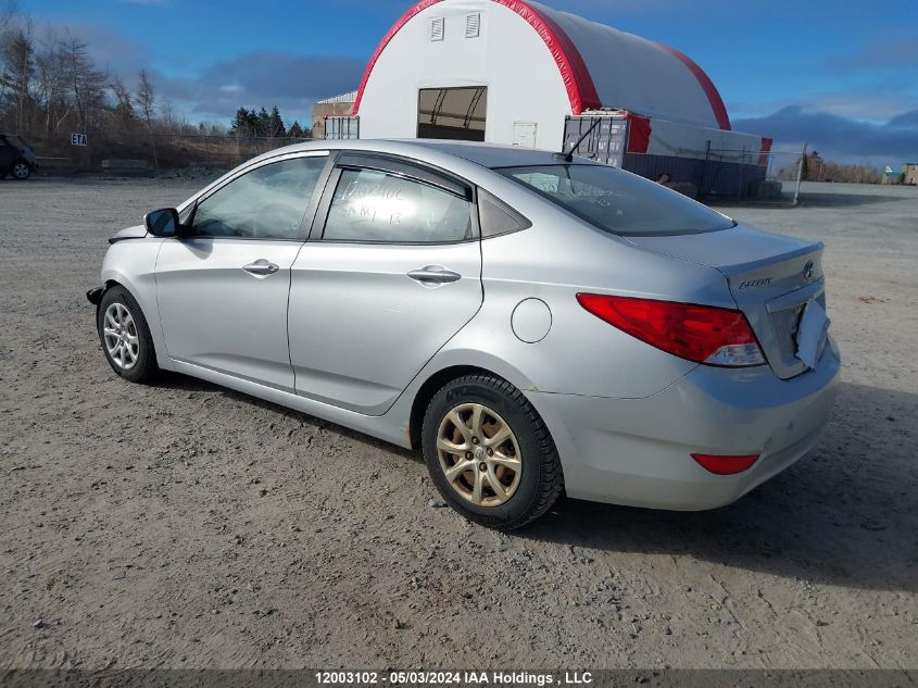 2013 Hyundai Accent Gls/Gs VIN: KMHCT4AE7DU472812 Lot: 12003102