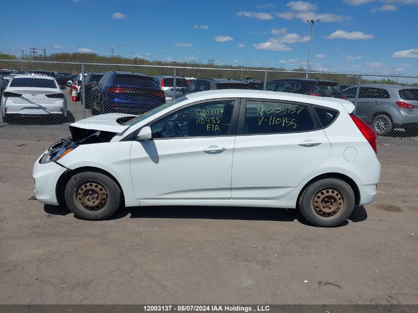 2013 Hyundai Accent VIN: KMHCT5AE0DU110455 Lot: 12003137