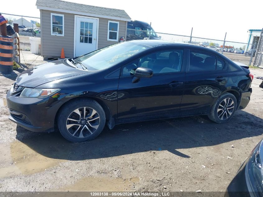 2015 Honda Civic Sedan VIN: 2HGFB2E55FH009674 Lot: 12003138