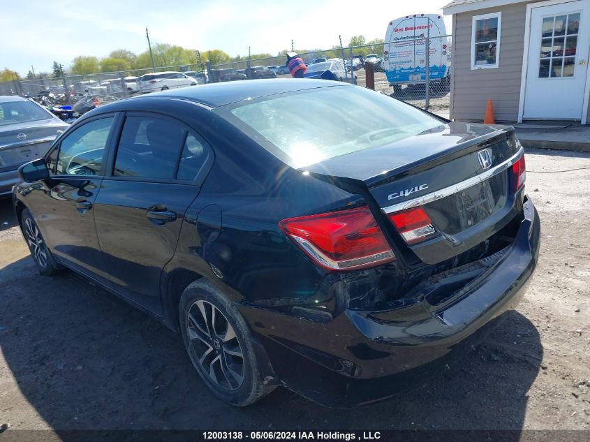 2015 Honda Civic Sedan VIN: 2HGFB2E55FH009674 Lot: 12003138