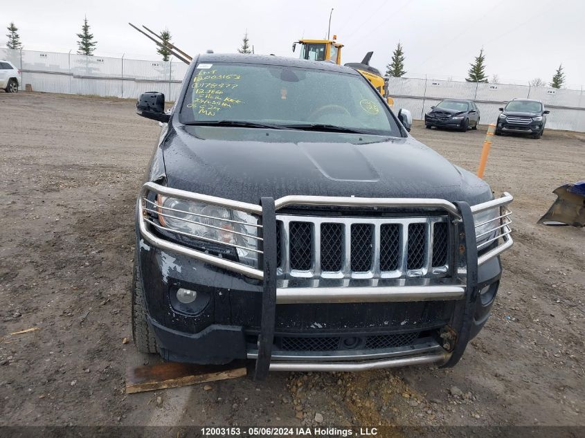 2012 Jeep Grand Cherokee Overland VIN: 1C4RJFCT4CC178977 Lot: 12003153