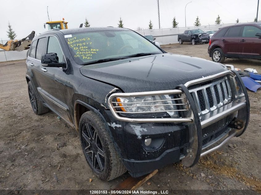 2012 Jeep Grand Cherokee Overland VIN: 1C4RJFCT4CC178977 Lot: 12003153