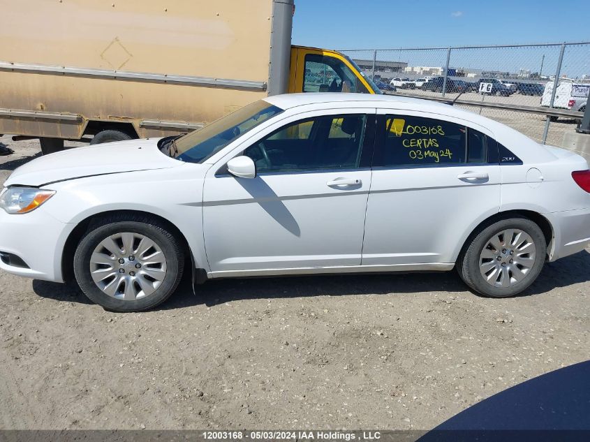 2013 Chrysler 200 Lx VIN: 1C3CCBAB6DN512505 Lot: 12003168