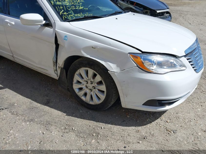 2013 Chrysler 200 Lx VIN: 1C3CCBAB6DN512505 Lot: 12003168