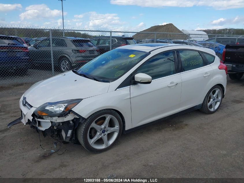 2014 Ford Focus Titanium VIN: 1FADP3N23EL358228 Lot: 12003188