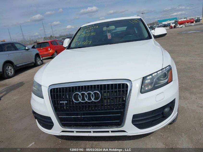 2010 Audi Q5 VIN: WA1LKCFP6AA085235 Lot: 12003193