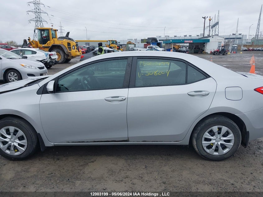 2015 Toyota Corolla L/Le/Le Pls/Prm/S/S Pls VIN: 2T1BURHE9FC308204 Lot: 12003199