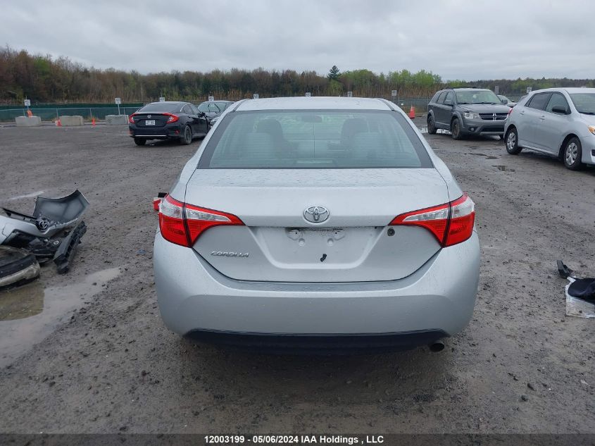 2015 Toyota Corolla L/Le/Le Pls/Prm/S/S Pls VIN: 2T1BURHE9FC308204 Lot: 12003199