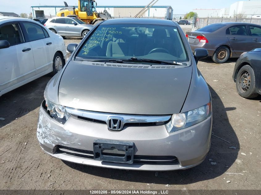 2008 Honda Civic VIN: 2HGFA16408H126214 Lot: 12003205