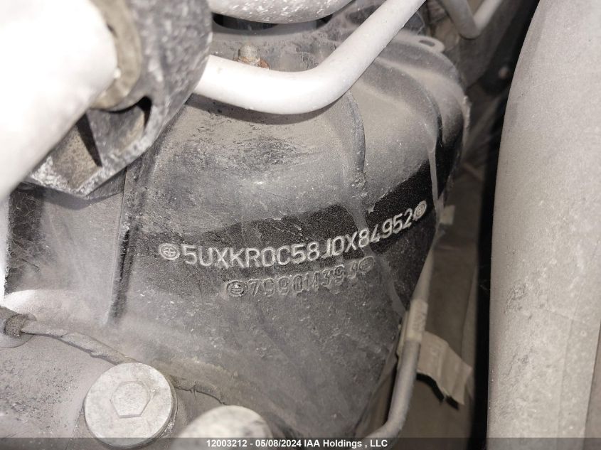 2018 BMW X5 3.5I VIN: 5UXKR0C58J0X84952 Lot: 12003212