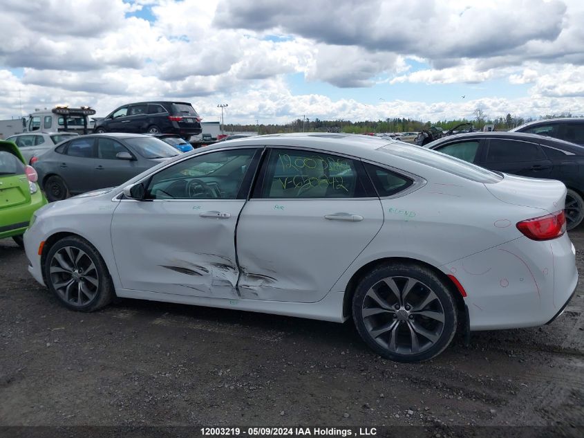 2015 Chrysler 200 VIN: 1C3CCCCGXFN650842 Lot: 12003219