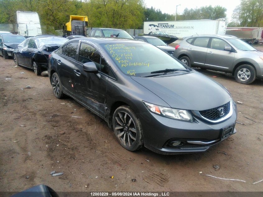 2013 Honda Civic Touring VIN: 2HGFB2F78DH037661 Lot: 12003229