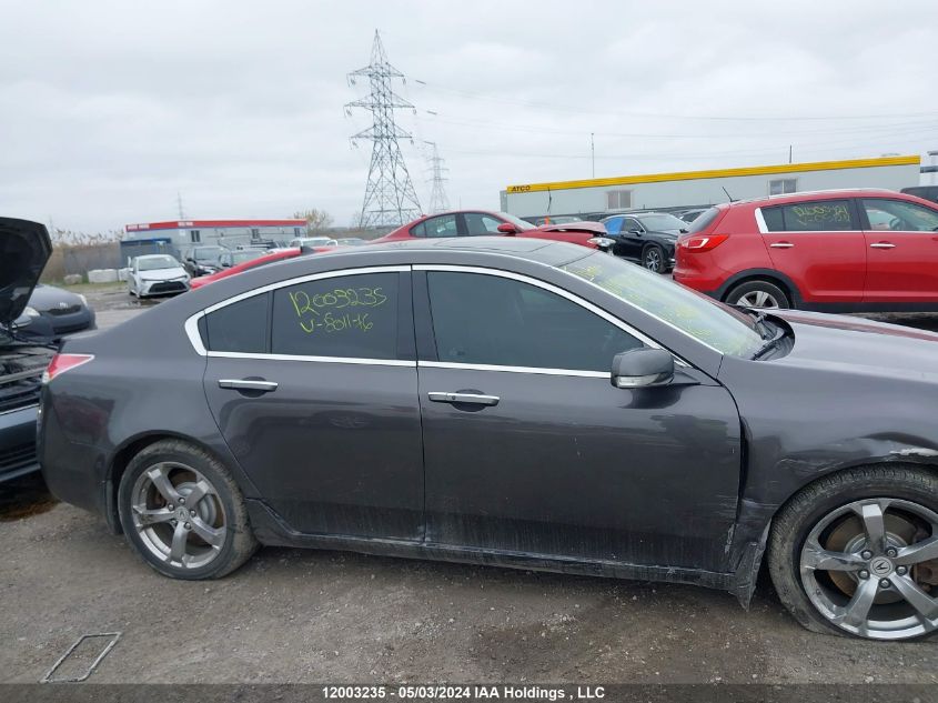 2009 Acura Tl VIN: 19UUA965X9A801176 Lot: 12003235