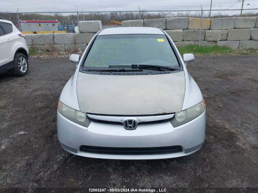 2007 Honda Civic Lx VIN: 2HGFA16557H020221 Lot: 12003247