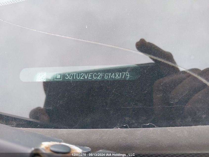 2015 GMC Sierra K1500 Slt VIN: 3GTU2VEC2FG148179 Lot: 12003270