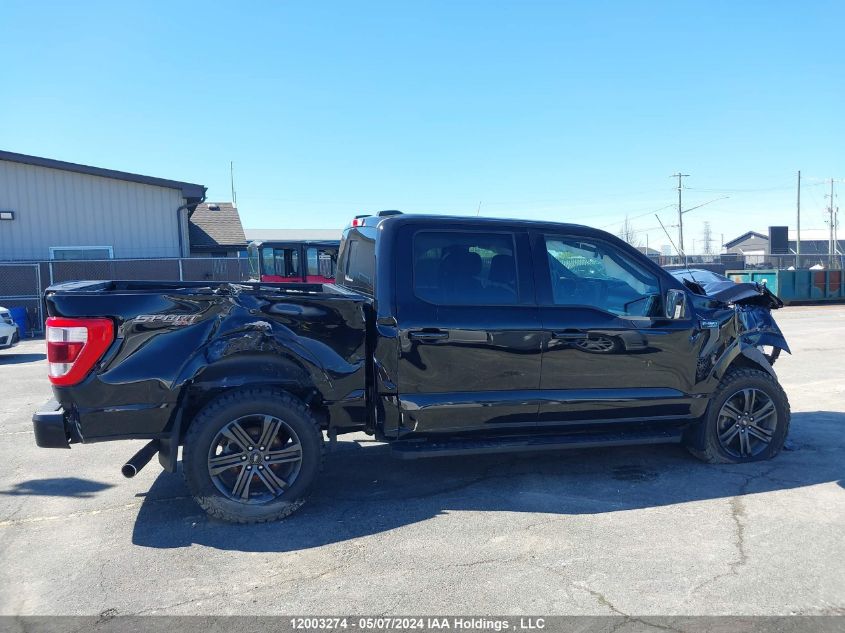 2022 Ford F-150 VIN: 1FTEW1EP1NFC13432 Lot: 12003274