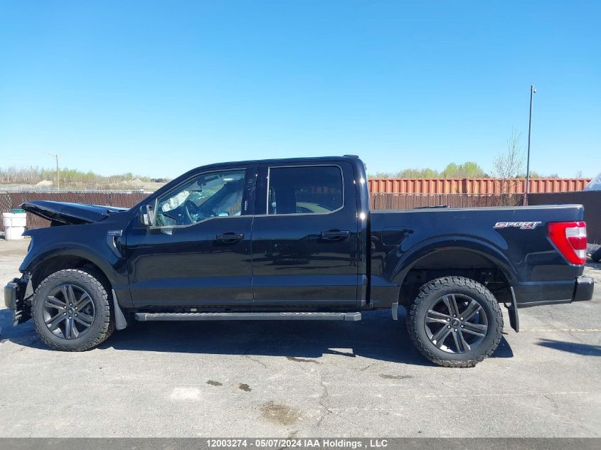 2022 Ford F-150 VIN: 1FTEW1EP1NFC13432 Lot: 12003274