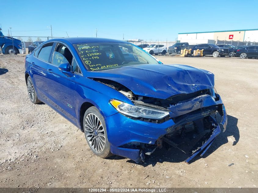 2017 Ford Fusion Energi Se Luxury VIN: 3FA6P0PU9HR127880 Lot: 12003294