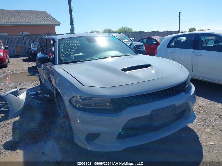 2022 Dodge Charger Gt Awd VIN: 2C3CDXMG5NH148041 Lot: 12003302