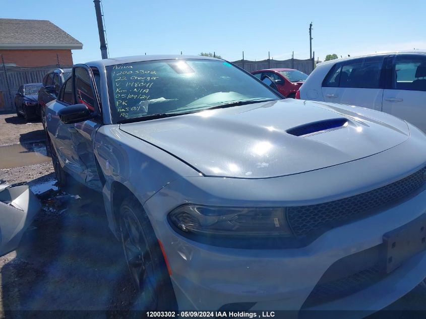 2022 Dodge Charger Gt Awd VIN: 2C3CDXMG5NH148041 Lot: 12003302