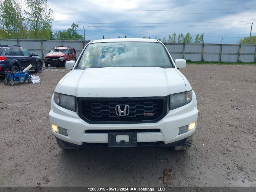 2013 Honda Ridgeline VIN: 5FPYK1F76DB501626 Lot: 12003315